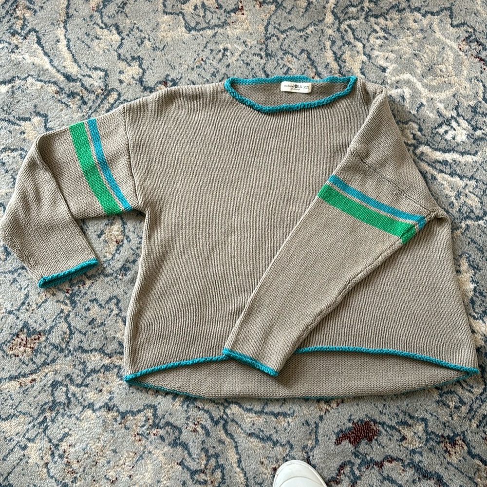 Cozy Natural Life cotton sweater.